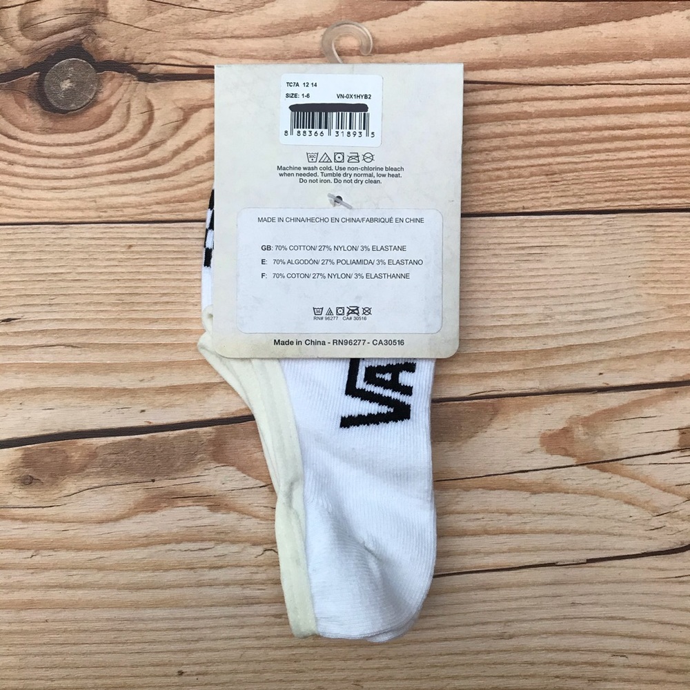 Vans White Footie Socks - Picture 8 of 10